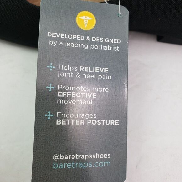 Baretraps Posture+ Perrie Womens Sz 5.5 Black Slip On Formal Ballet Flats Shoes - Picture 14 of 16